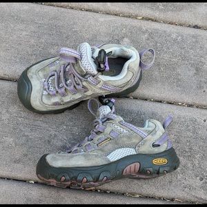 Keen Shoes Toddler 8 Gray Purple Hiking Sneakers
